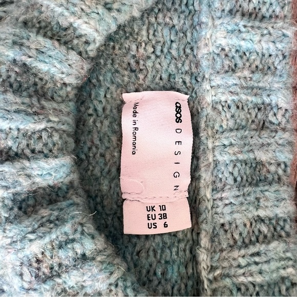 ASOS Women’s Landscape Crewneck Multi Color Sweater Medium - Picture 4 of 4